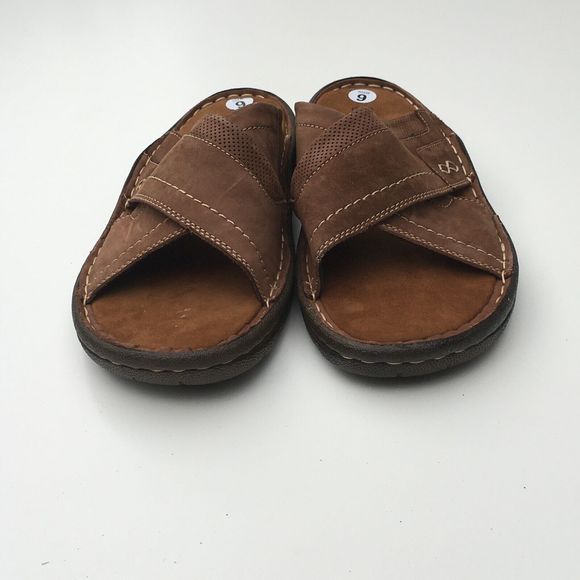 Propet Mens Brown Slide On Sandals Size 9 EU 43  NEW main image 4